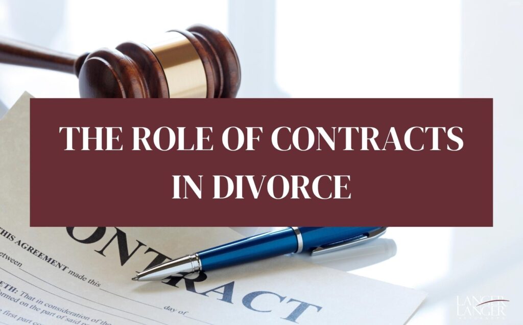the role of contracts in divorce