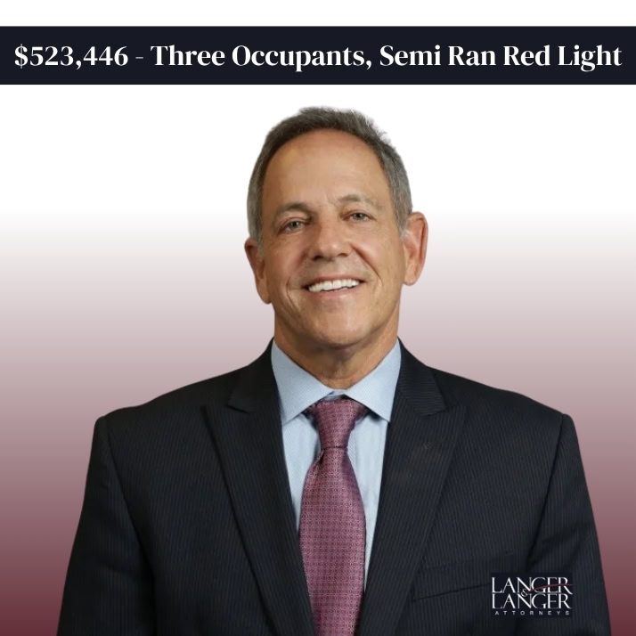 523,446 Three Occupants, Semi Ran Red Light