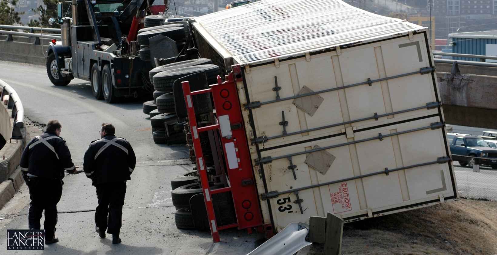 Semi Rollover on I-70