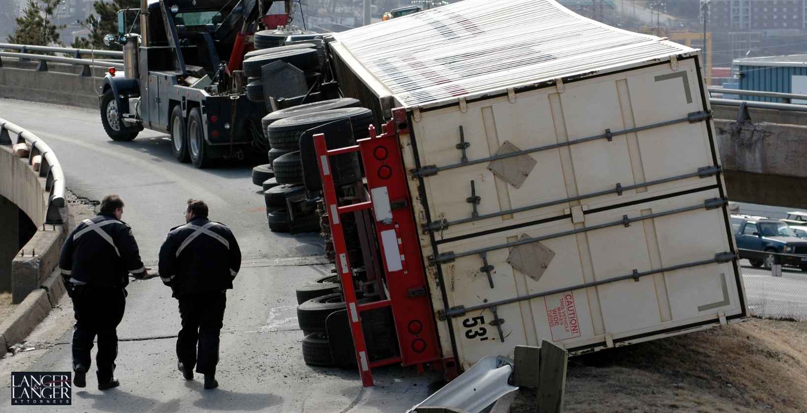 Truck Driver Airlifted