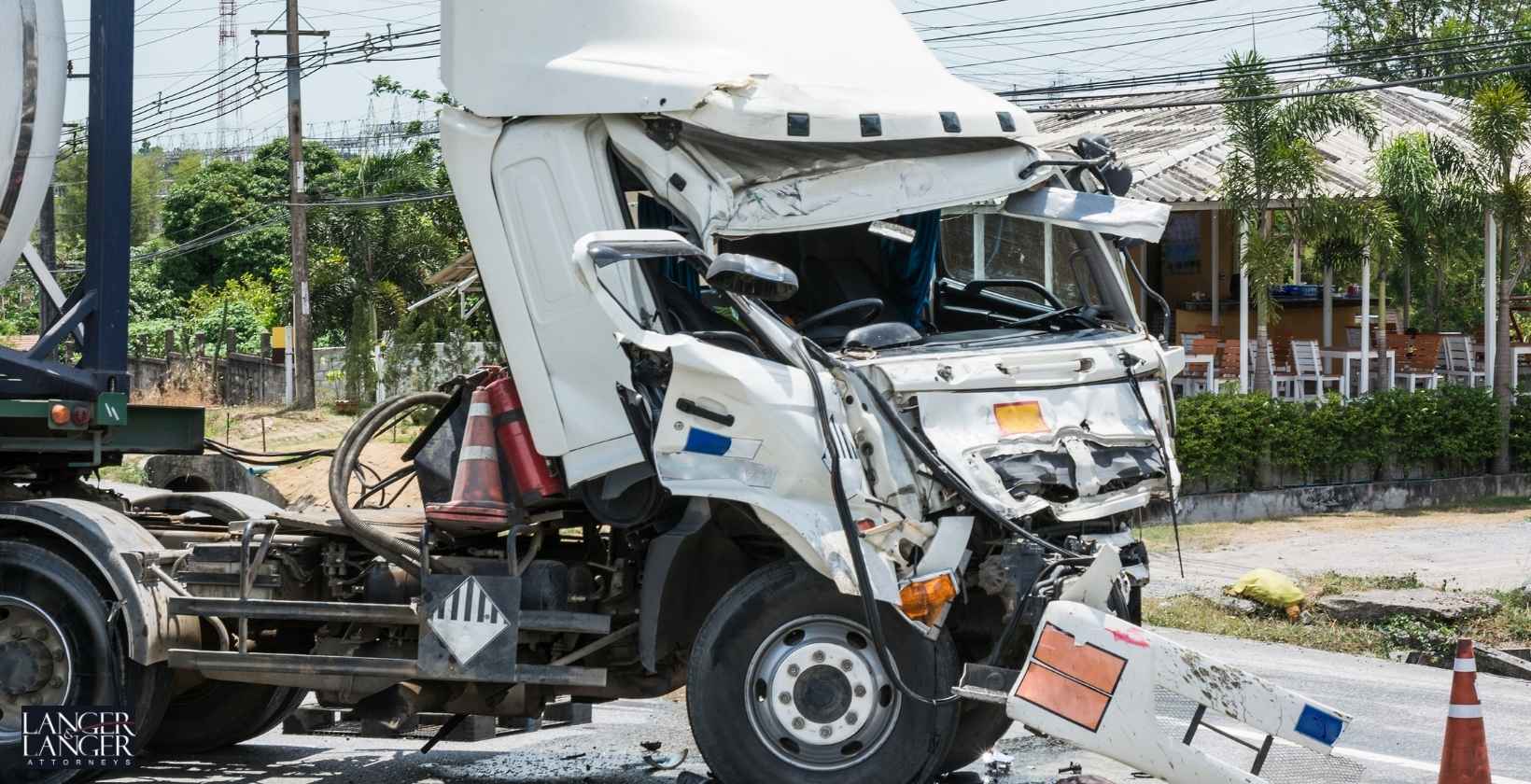 Two Drivers Hurt as Four Semis Collide