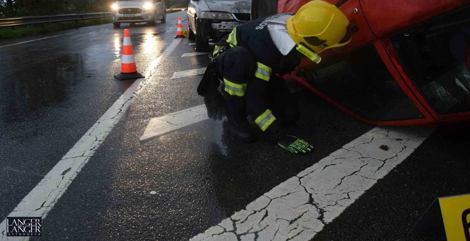 Pickup and Car Collide